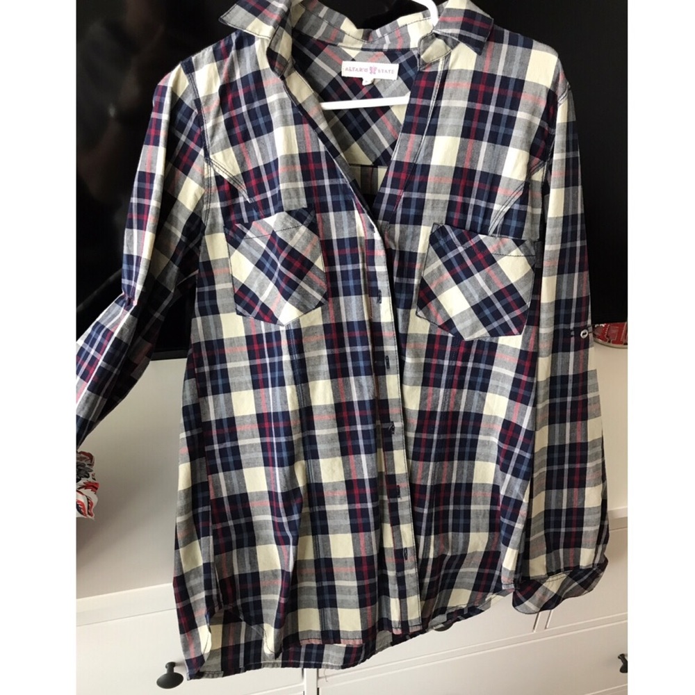 Plaid button up- Altered State